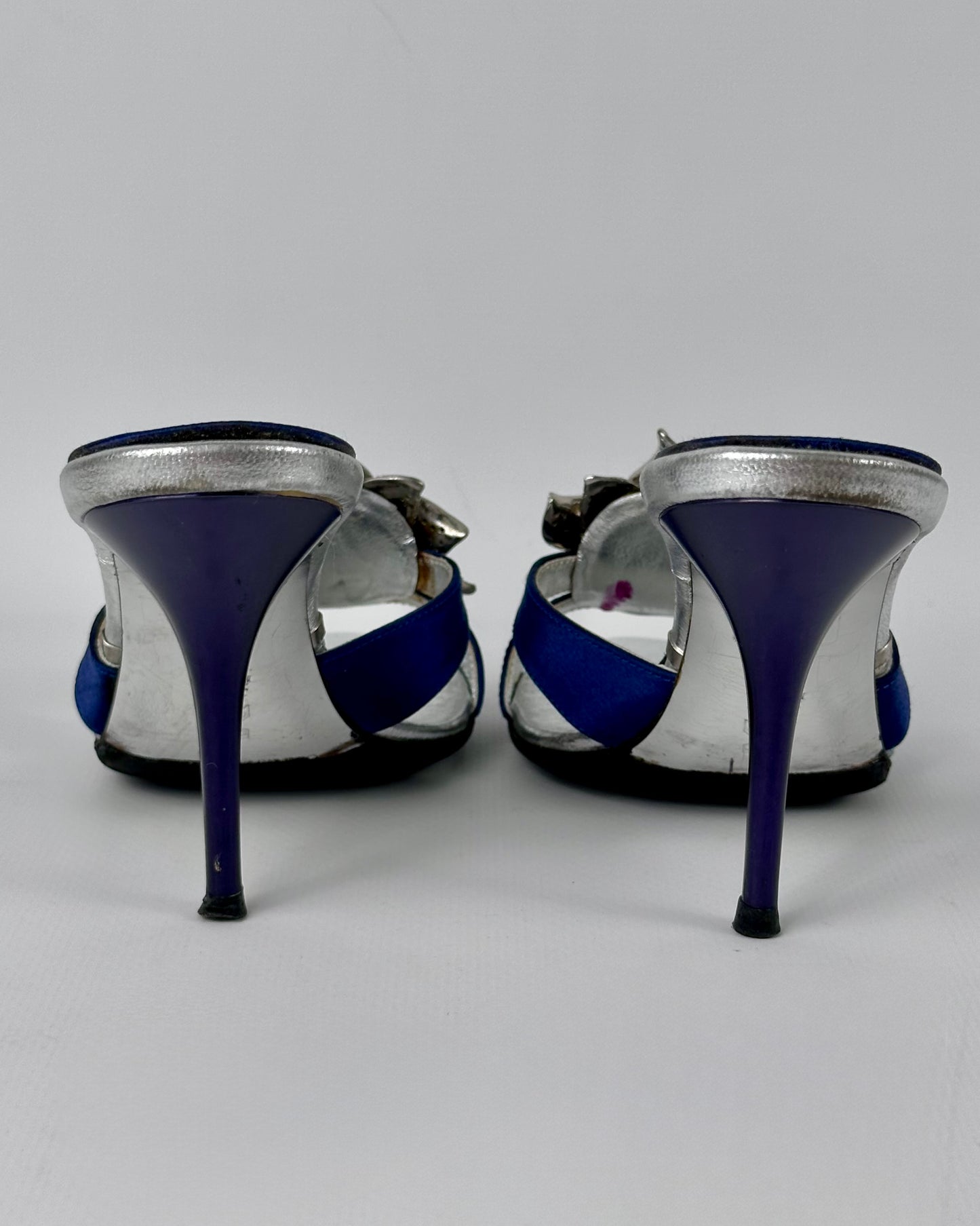 Gianmarco Lorenzi Flower Gemstone Heels — 36