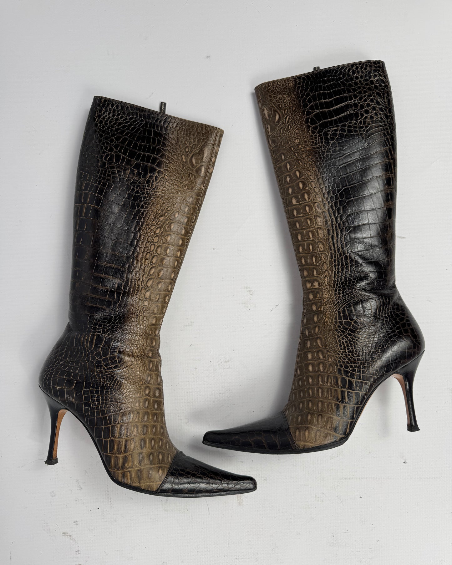 Vintage Italian Leather Boots — 39