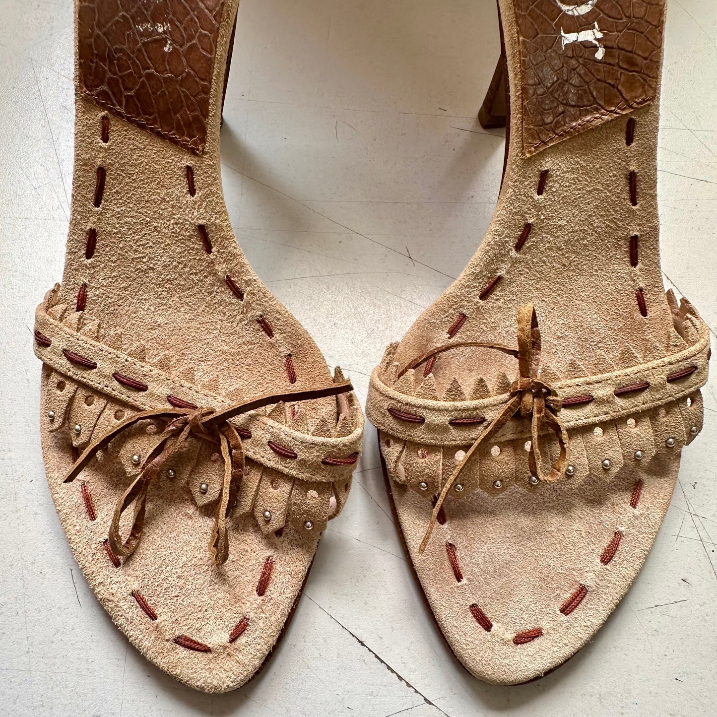 Dior Vintage Suede Mules 36