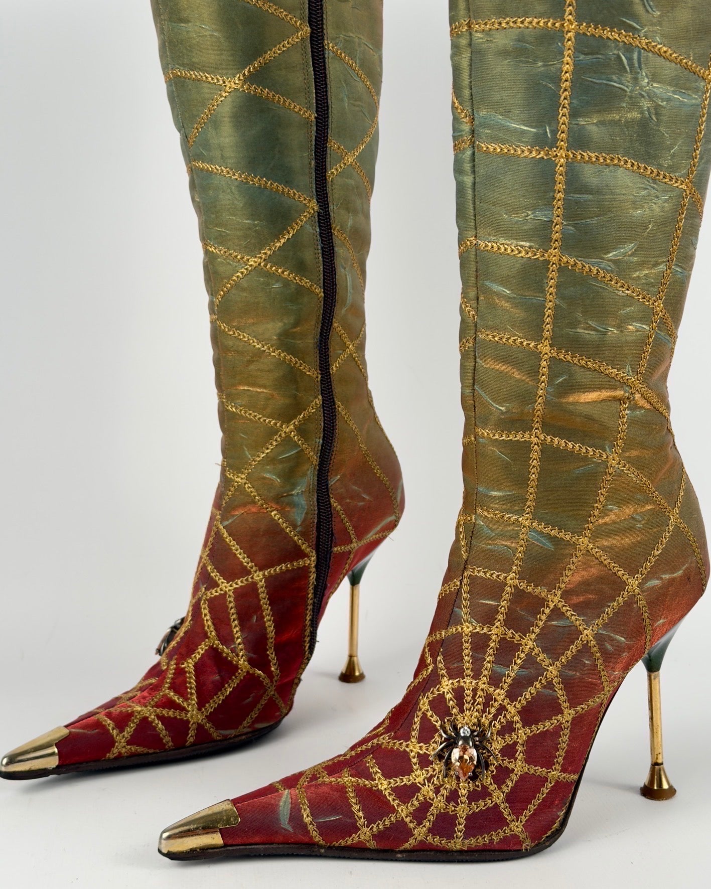 Hamlet Couture Spiderweb Vintage Italian Boots — 35/35.5