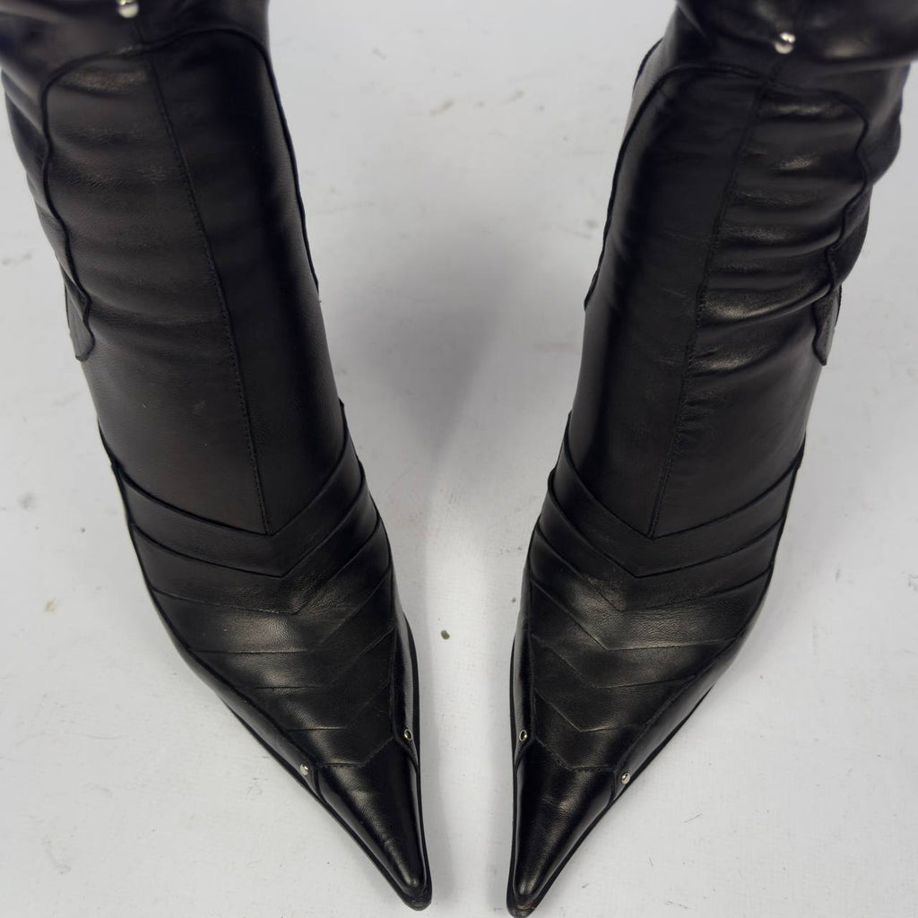 Gianmarco Lorenzi Vintage Italian Armour Boots — 37