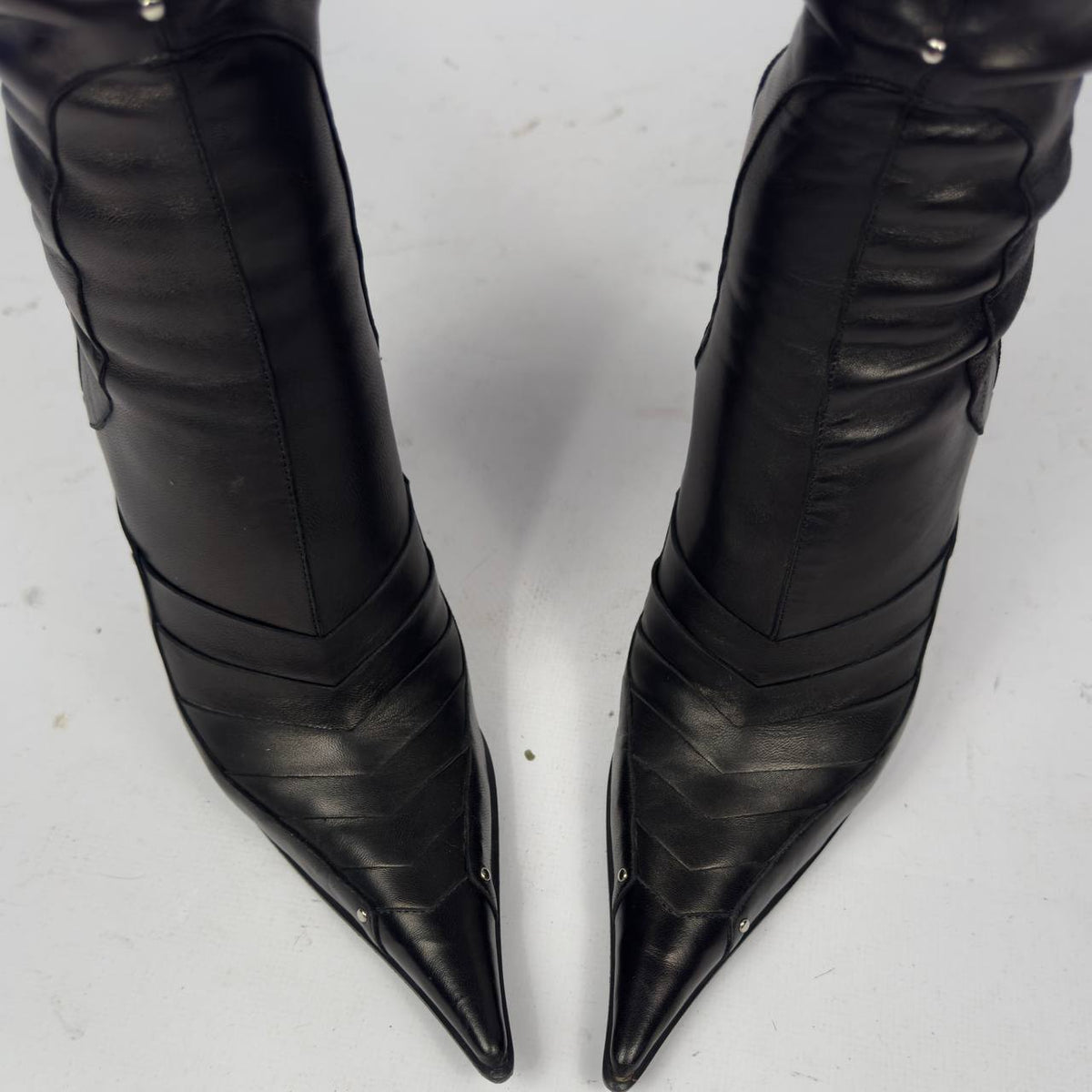 Gianmarco Lorenzi Vintage Italian Armour Boots — 37