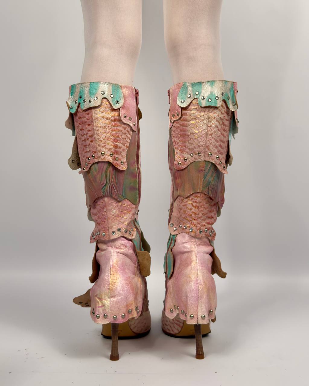 El Dantes Rare Vintage Exotic Leather Boots — 40/41