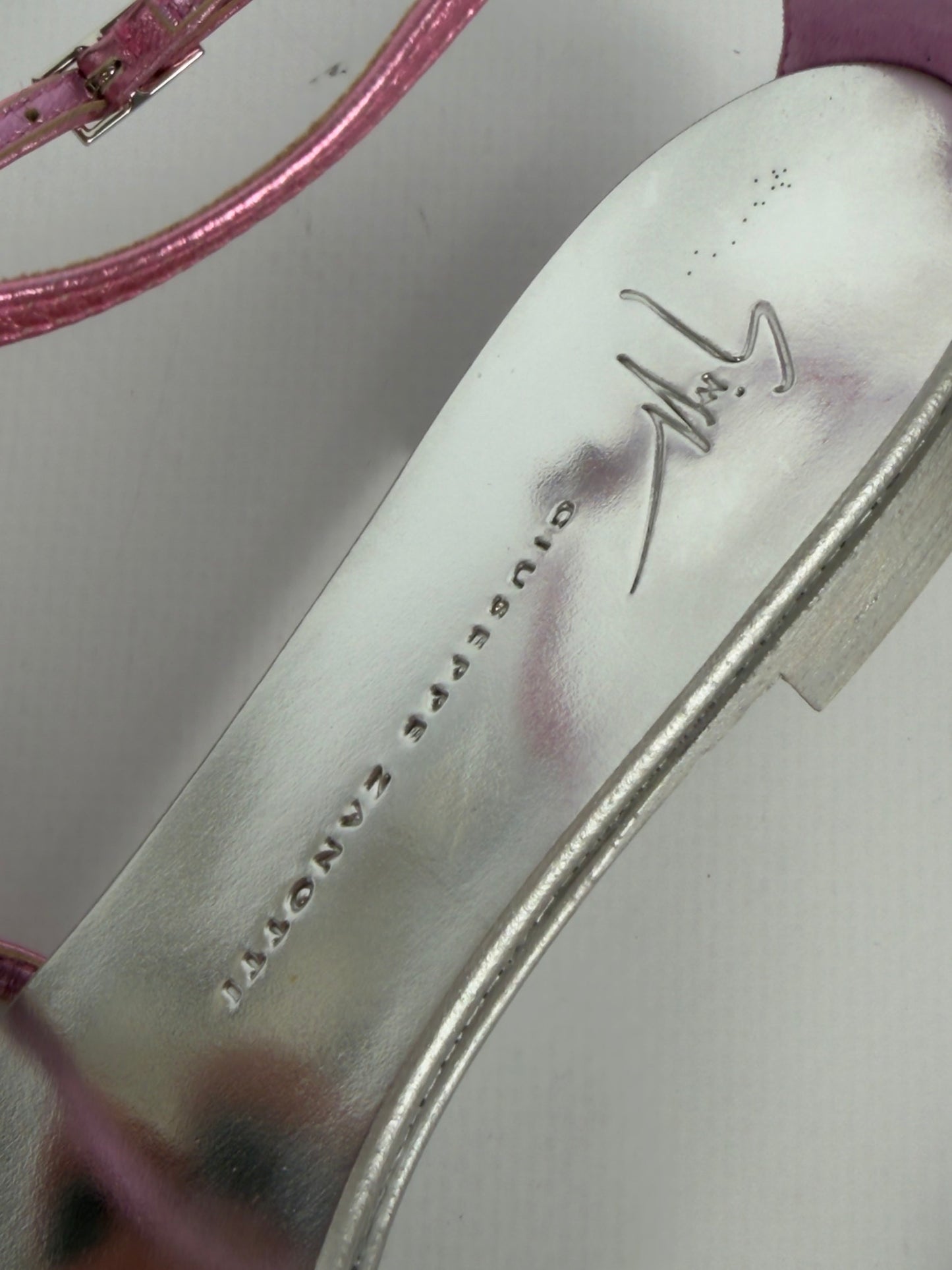 Giuseppe Zanotti Pink Fishbone Sandals — 35.5/36 NWB