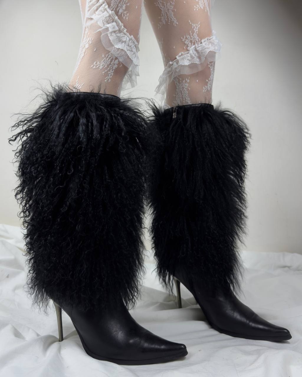 Vintage Llama Fur Boots 39/39.5