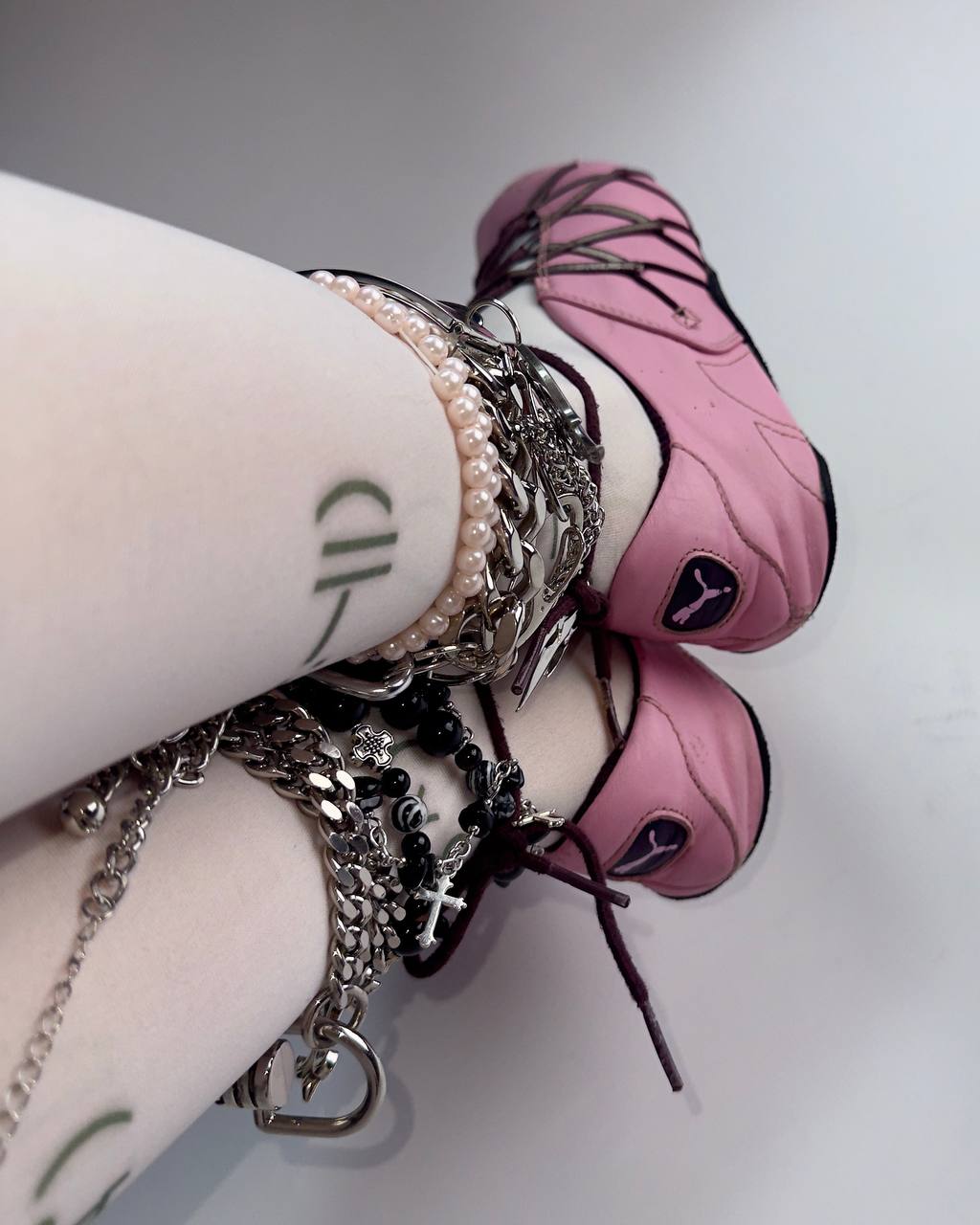 Puma Vintage Lace Up Ballet Flats — 37/38