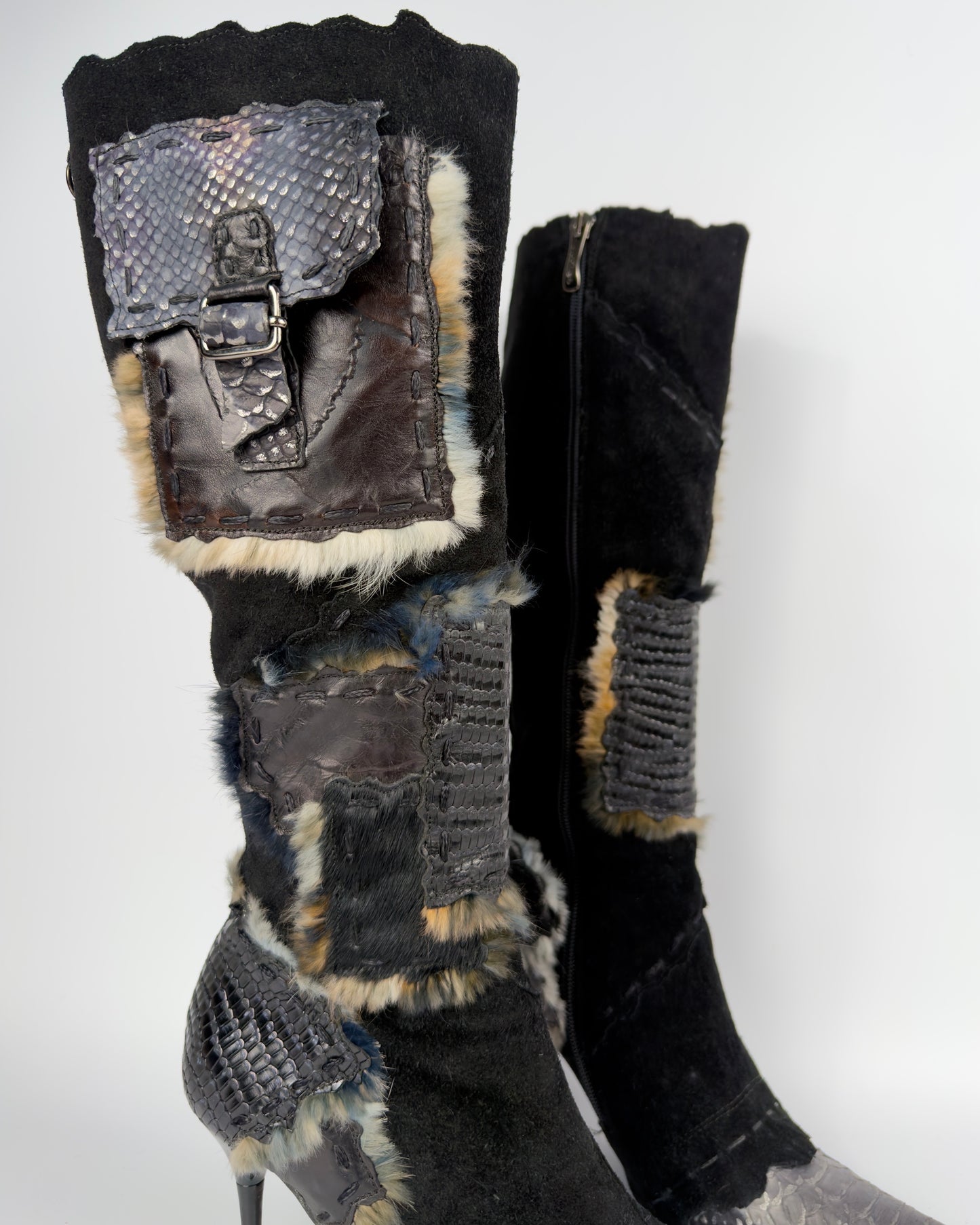 El Dante’s Couture Vintage Cargo Boots — 36
