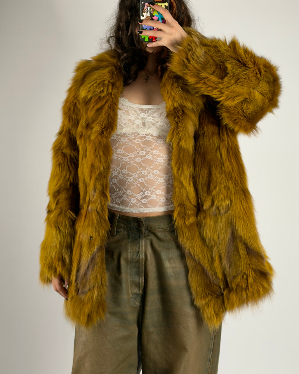 Vintage Fox Fur Jacket — S/L