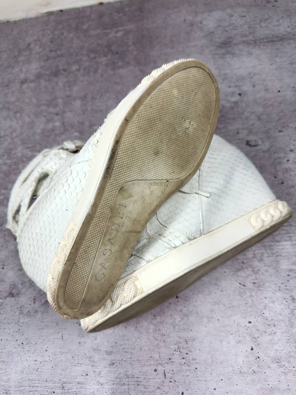 Casadei Vintage Python Wedge Sneakers 39/39.5 RRP1000$+