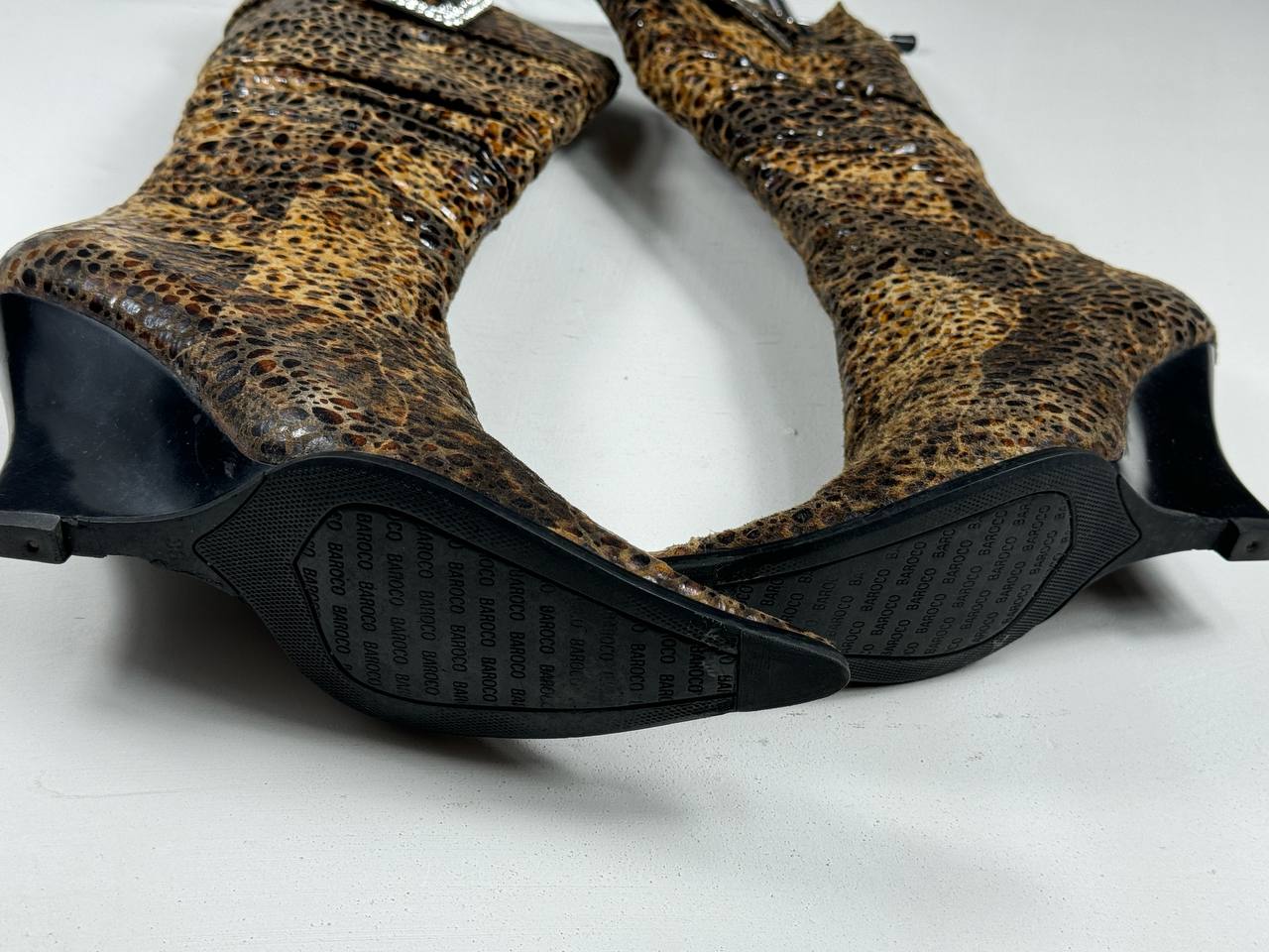 Vintage Wedge Italian Tiger Heels 36/36.5