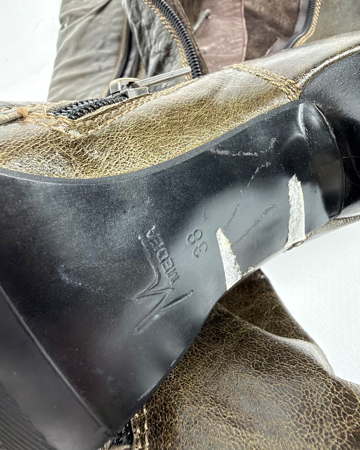 Vintage Italian Lace Up Boots — 38