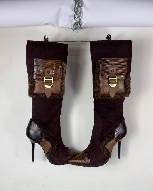 Vintage Cargo Suede Boots 35/36