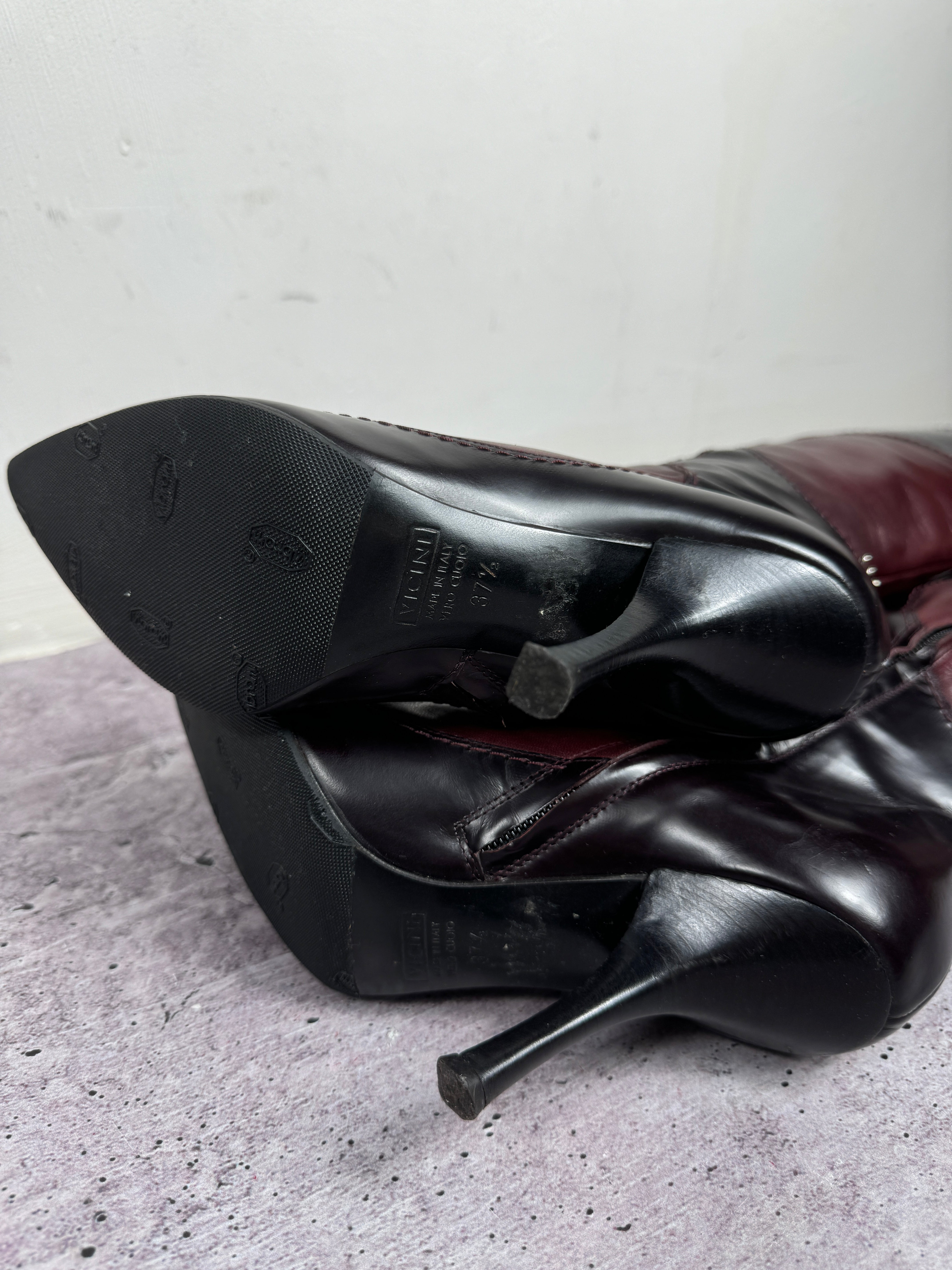 VICINI 高級イタリア製ブーツ Vicini Vintage Italian Leather Boots 37/37.5 – darina`s garms