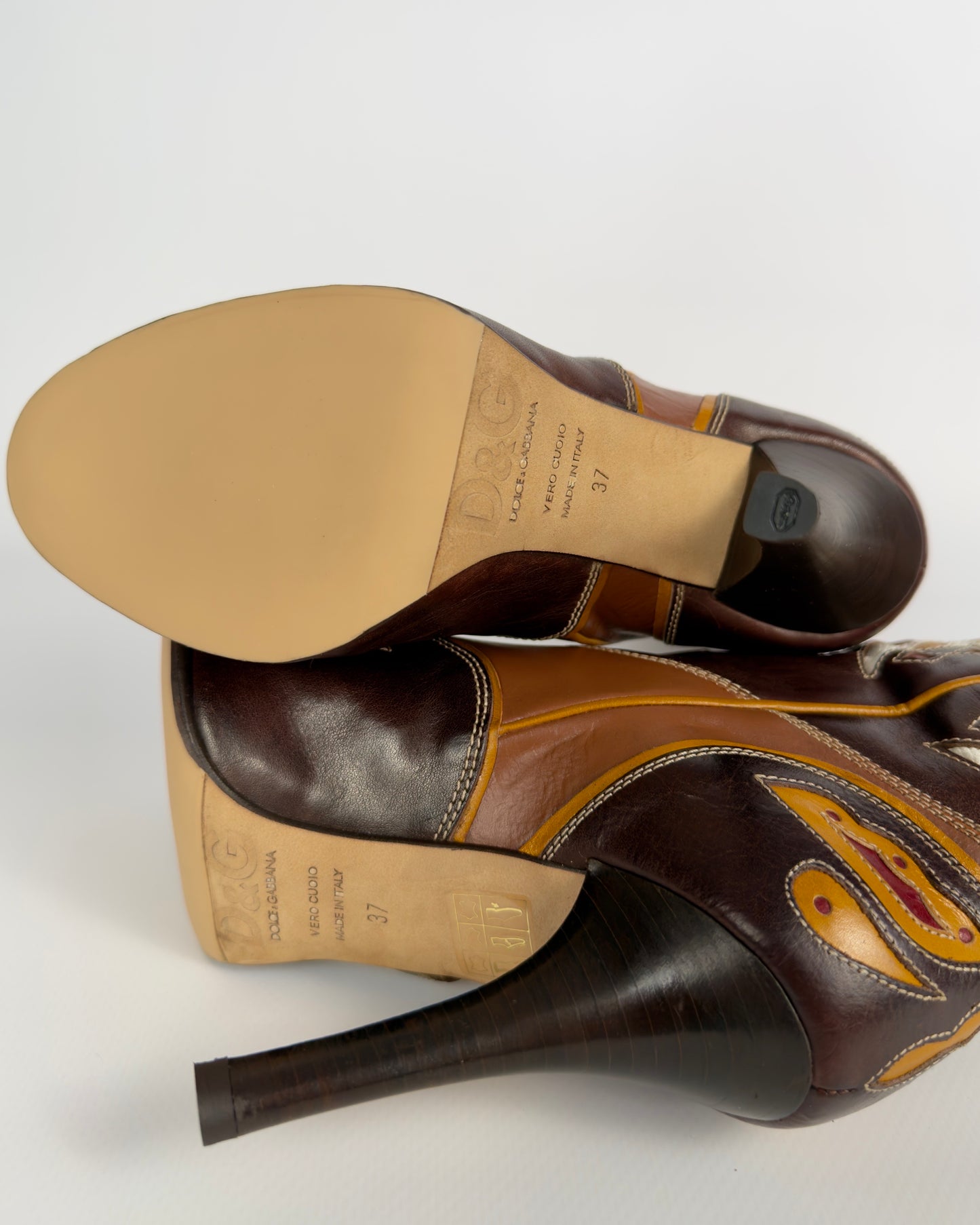 D&G SS04 Cowboy Butterfly Boots — 37