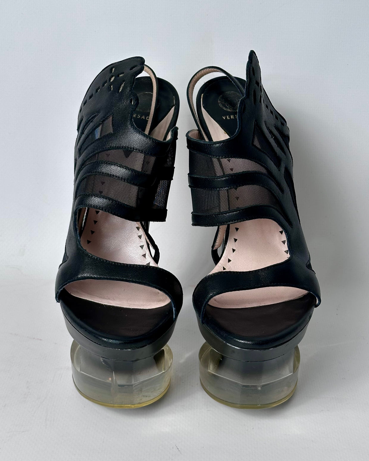 Versace S/S 2012 Runway Lucite Platform Heels — 39.5