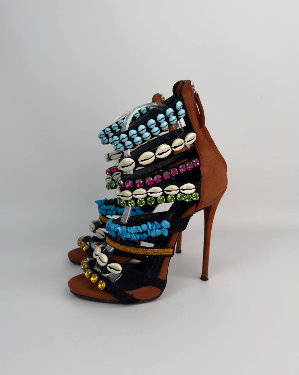 Giuseppe Zanotti Coline Beaded Shell Heels 2014 — 36