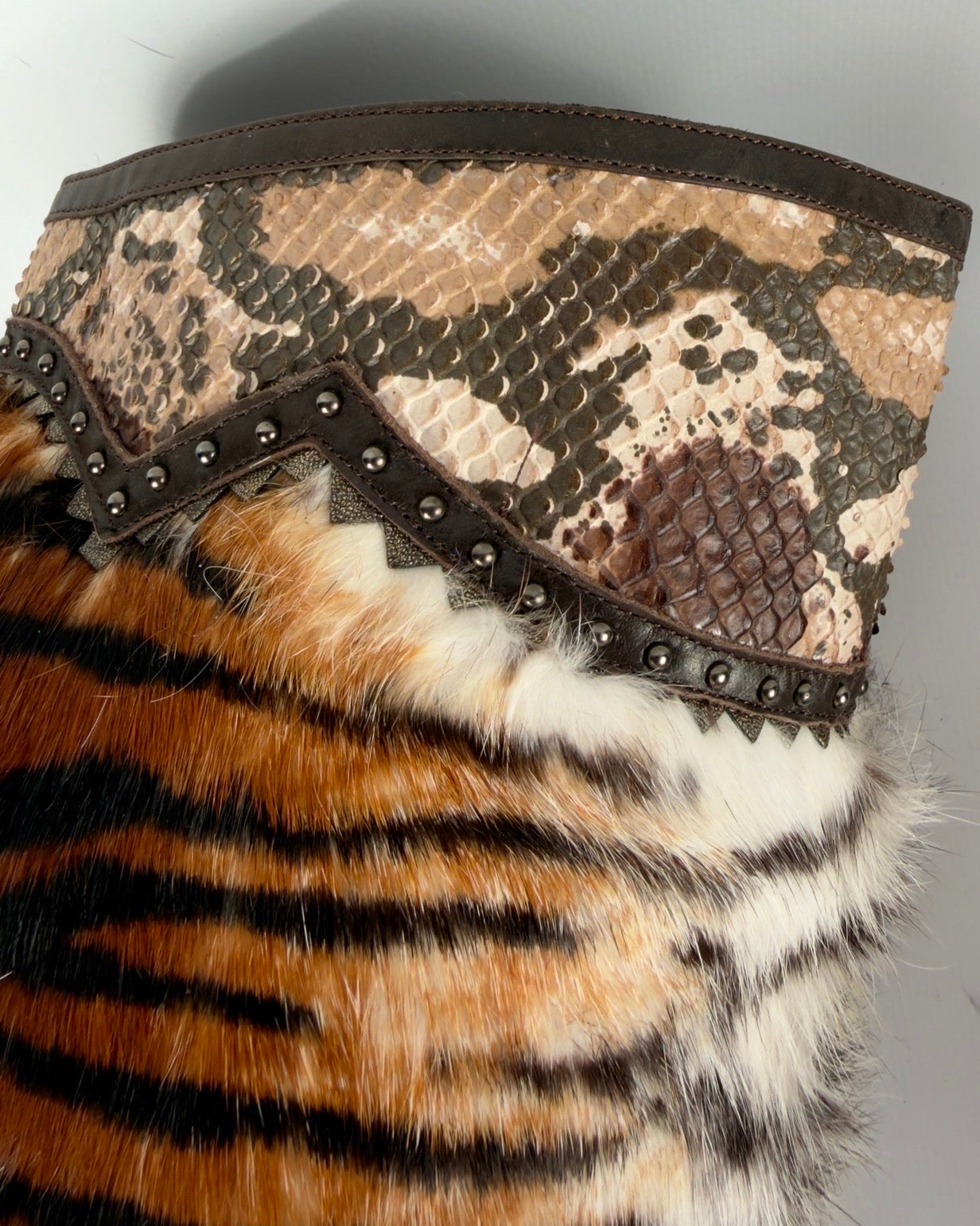 El Dante’s Couture Vintage Fur Boots — 39