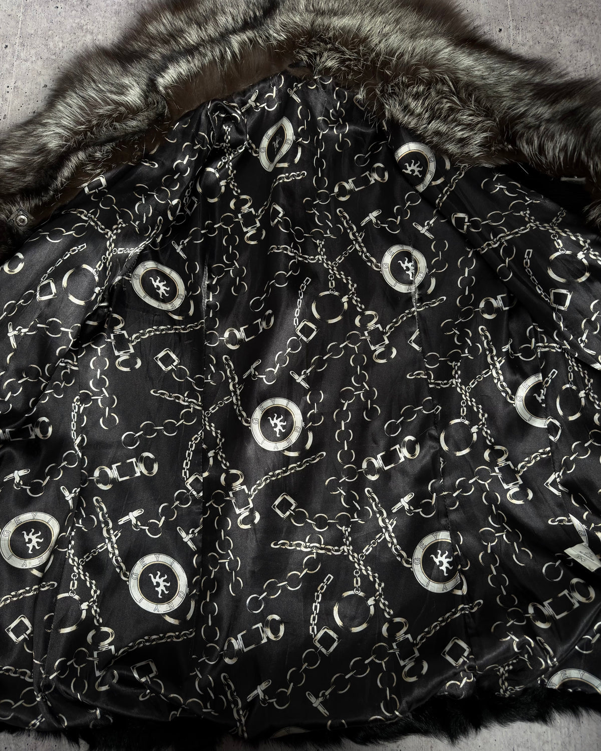 Vintage Fur Leather Jacket — M