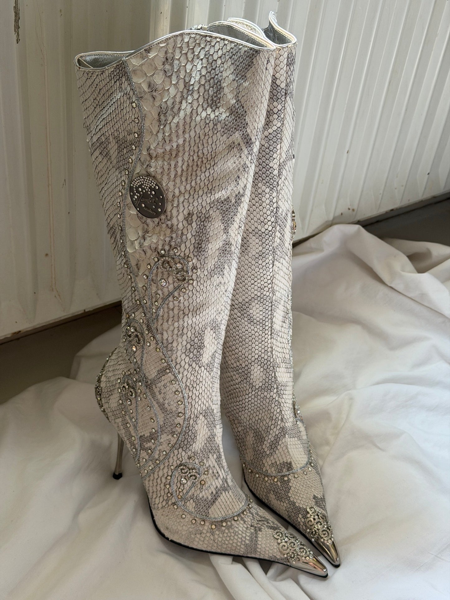 Hamlet Couture Italian Python Boots