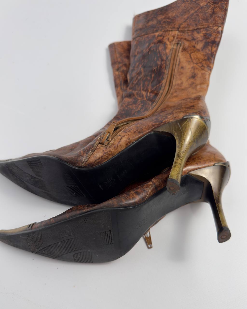 Vintage Italian Leather Boots — 37