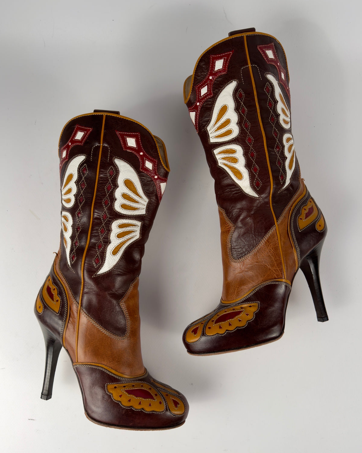 D&G SS 04 Cowboy Butterfly Boots — 38/39
