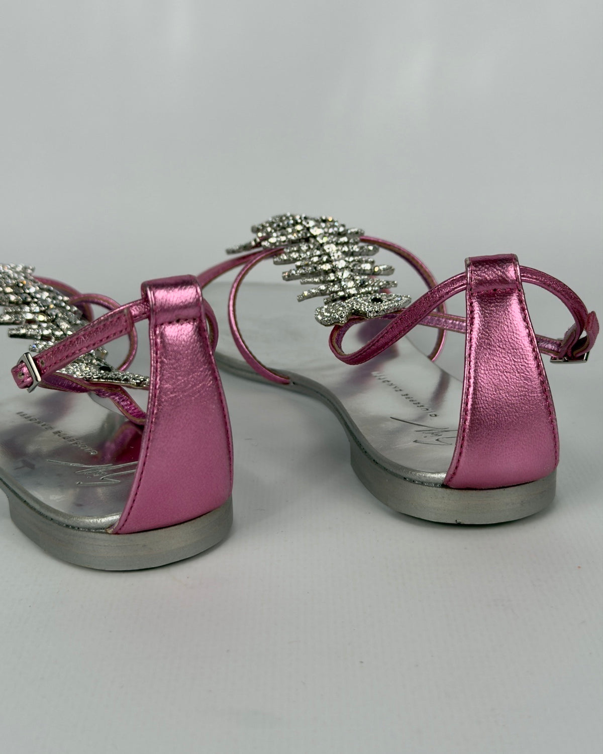 Giuseppe Zanotti Pink Fishbone Sandals — 35.5/36 NWB
