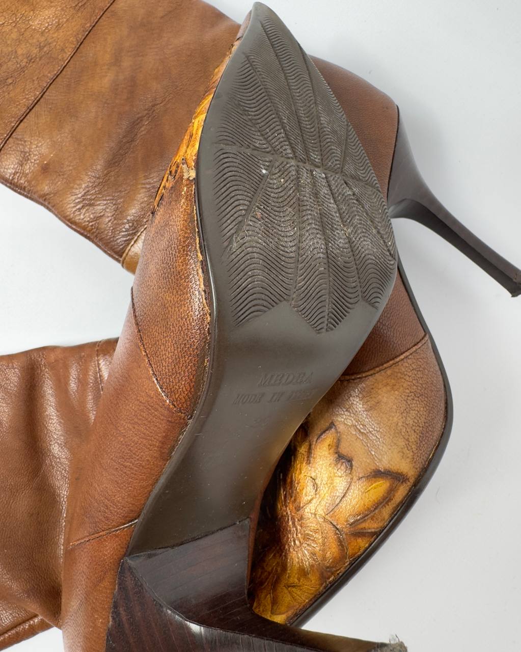 Vintage Italian Leather Boots — 39