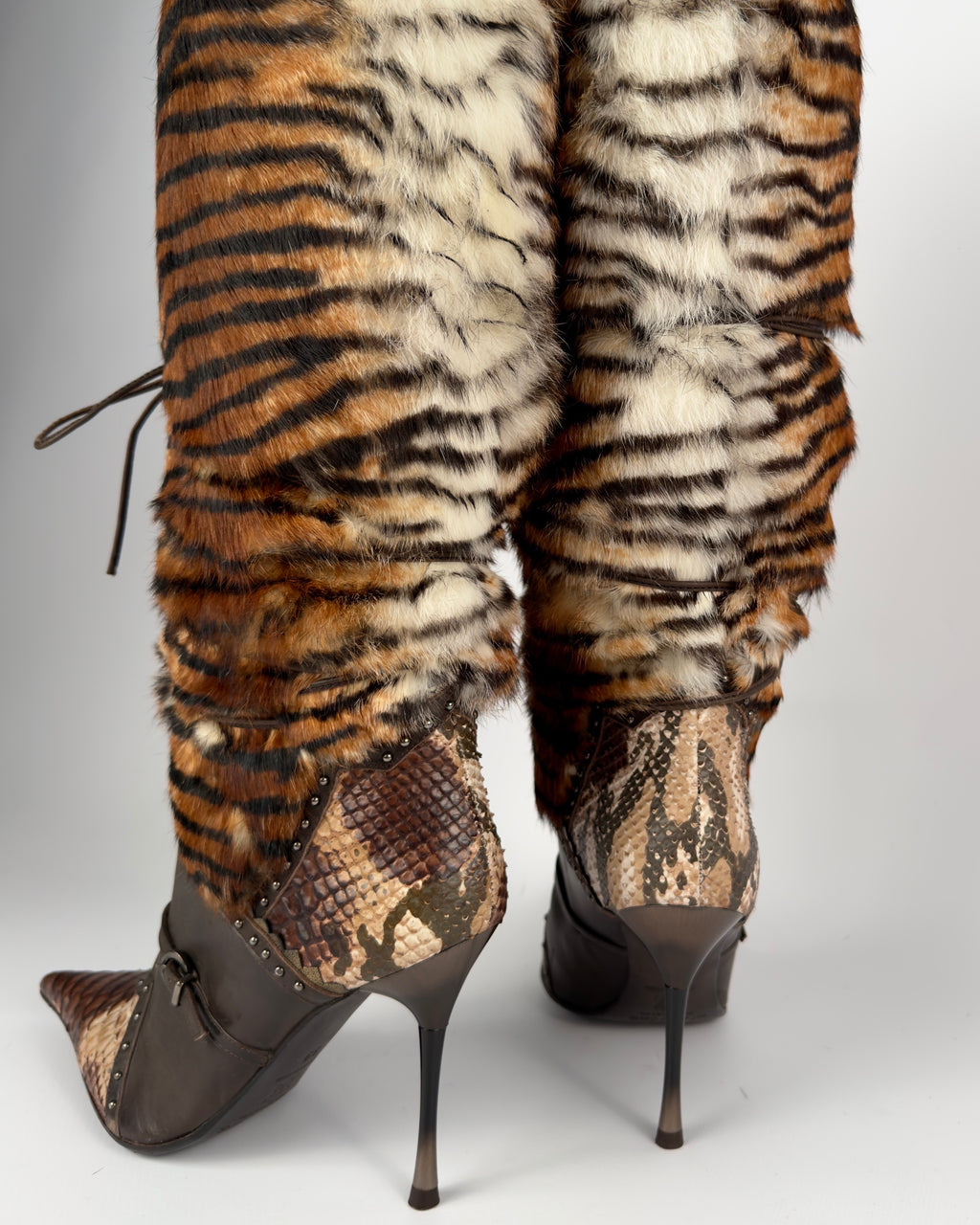 El Dante’s Couture Vintage Fur Boots — 39