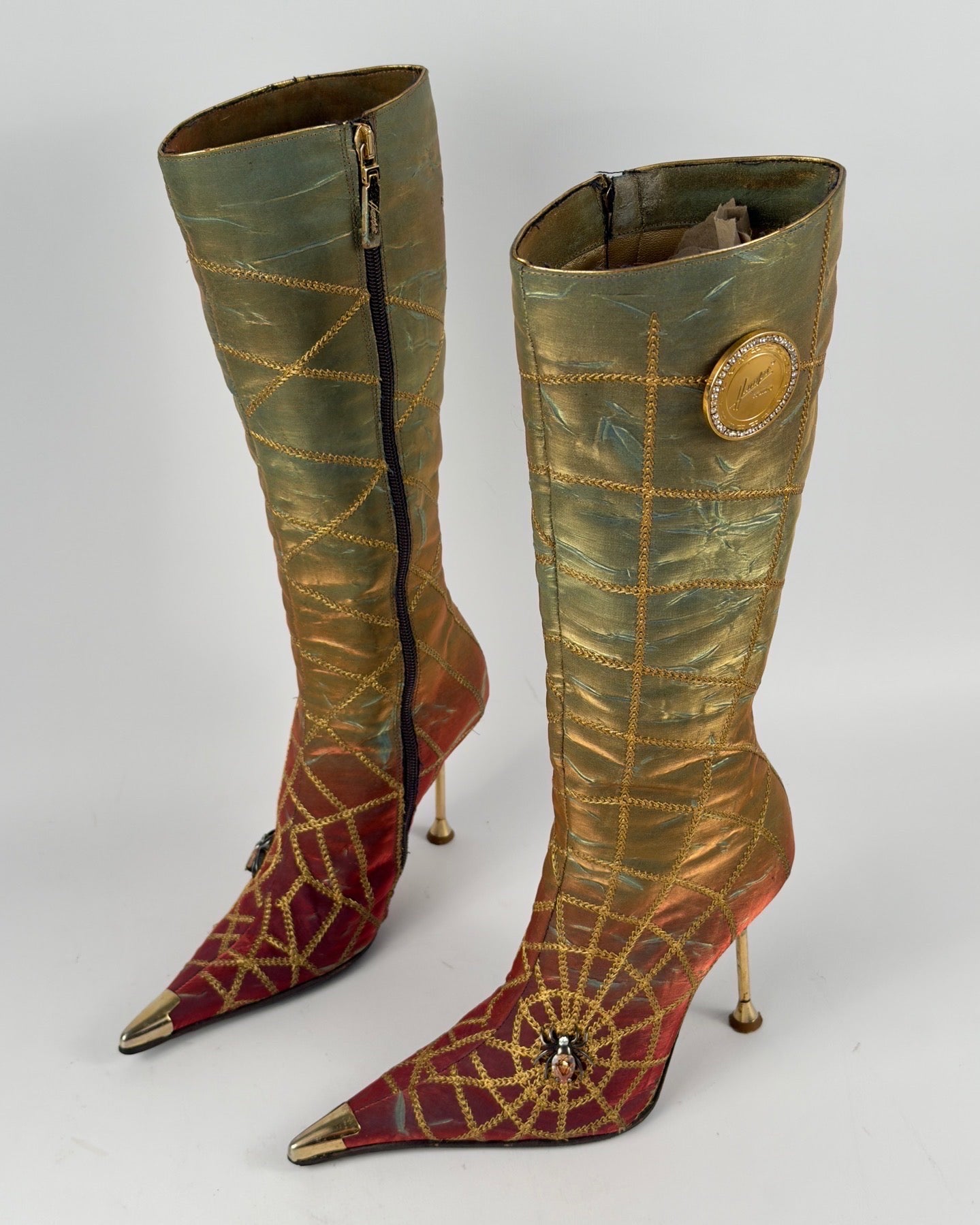 Hamlet Couture Spiderweb Vintage Italian Boots — 35/35.5