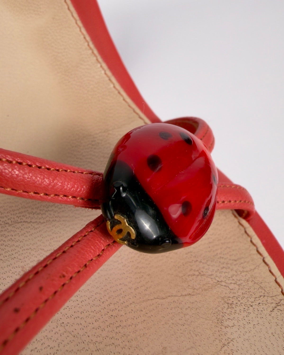 Chanel S/S 2004 by Karl Lagerfeld Vintage Ladybug Heels — 39