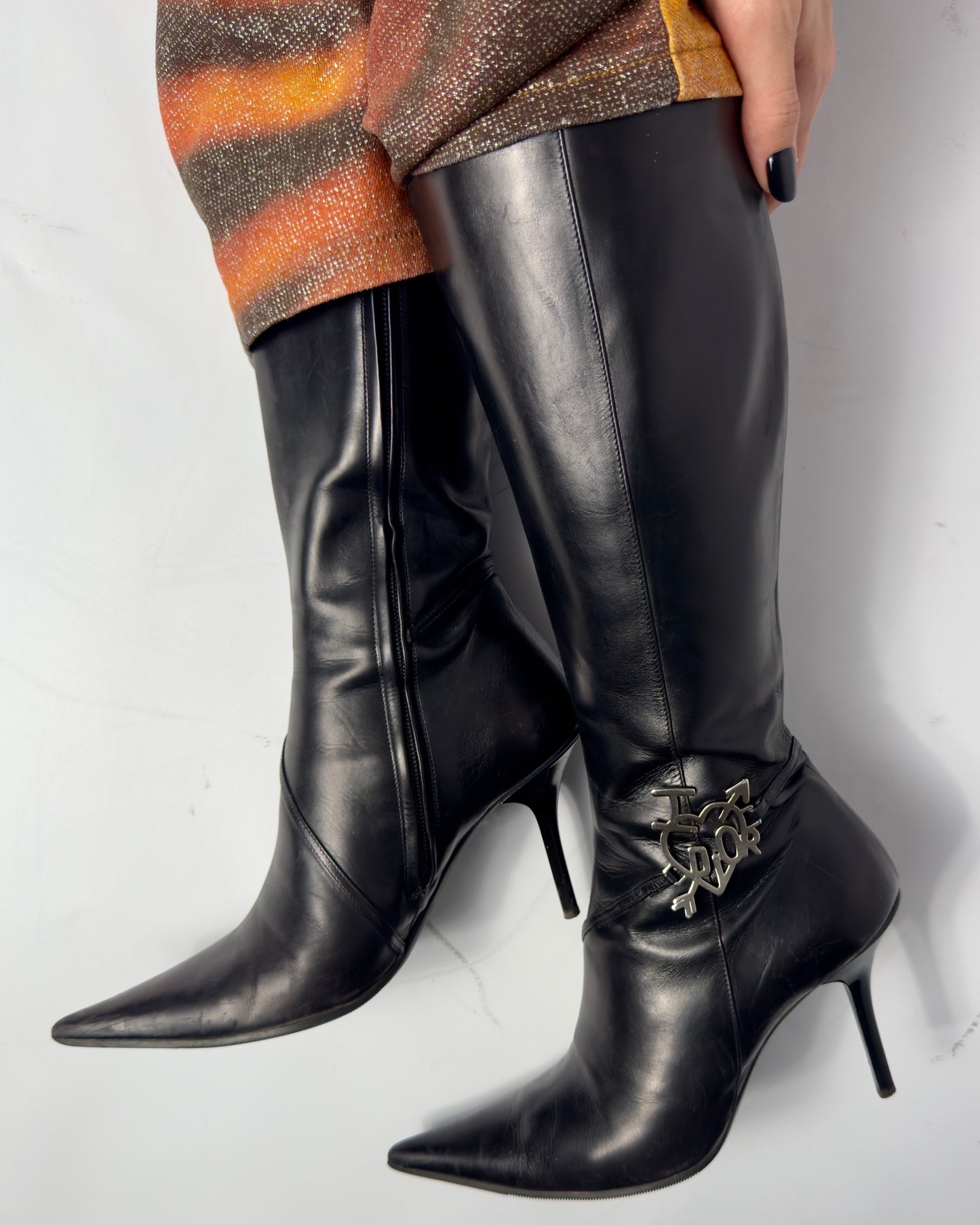 Dior by Galliano FW04 Vintage Leather Boots — 38