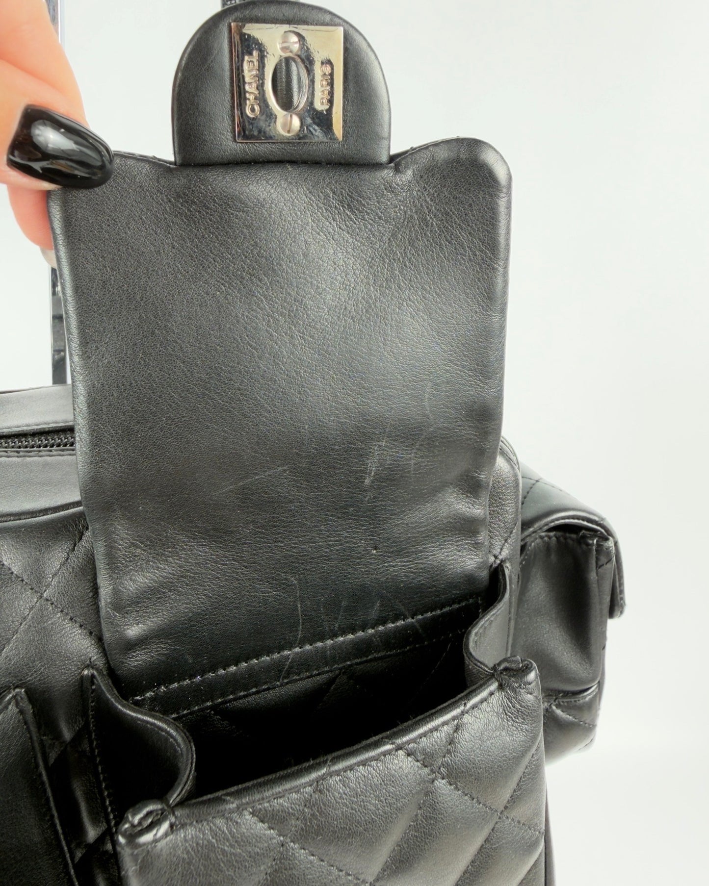Chanel Cambon 2005 Multipocket Reporter Vintage Bag
