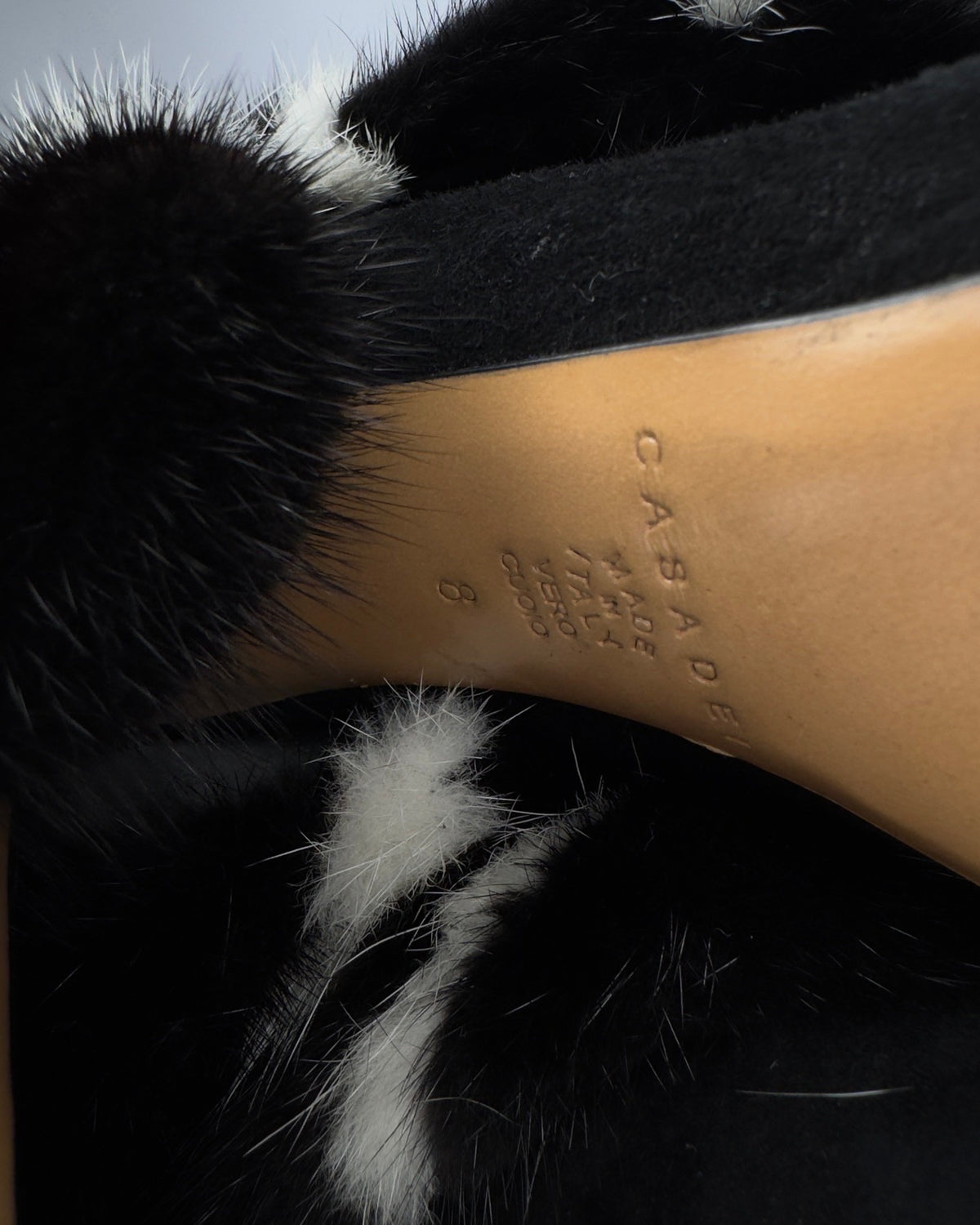 Casadei Vintage Mink Fur Boots — 38