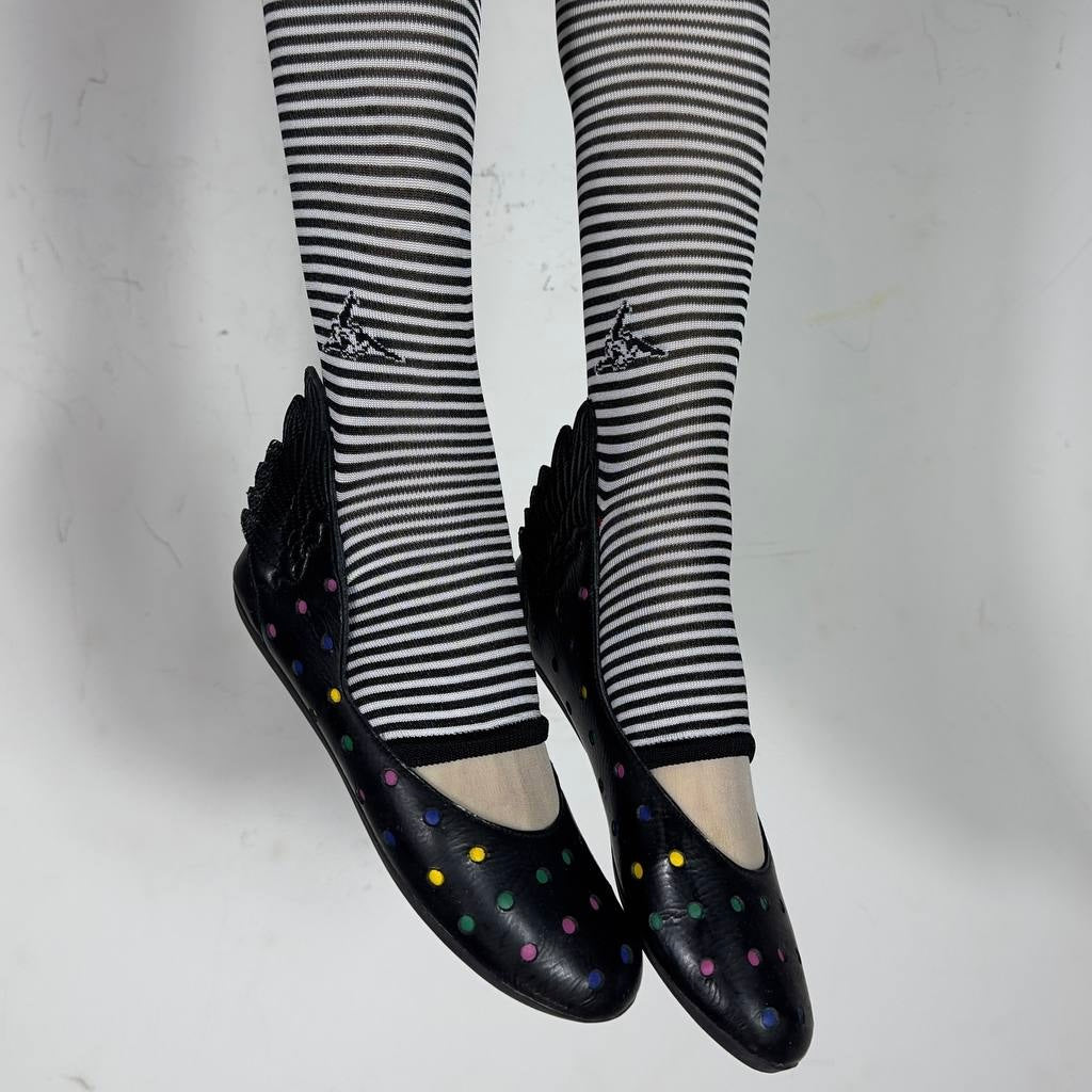 Adidas x Jeremy Scott 2011 Wing Polka Dot Ballet Flats — 36/36.5 US5.5