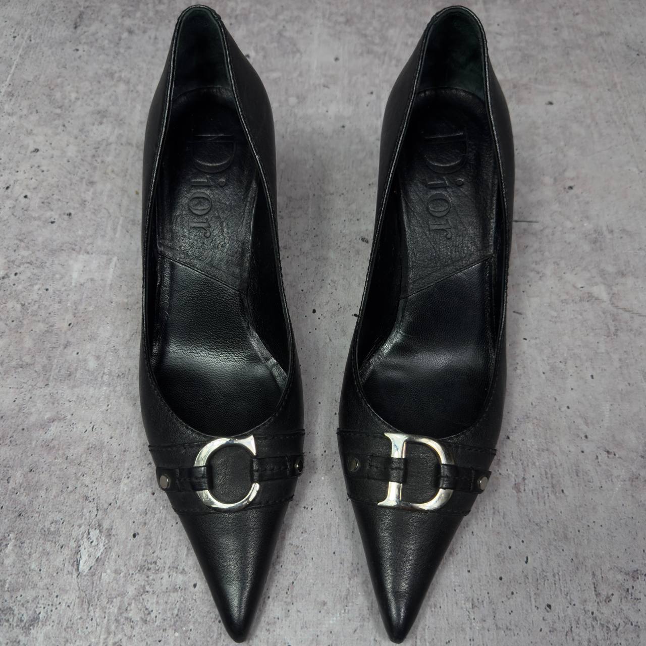 Christian Dior Vintage Leather Heels — 38.5
