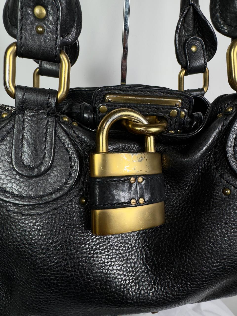 Chloe 2000s Paddington Lock Leather Bag