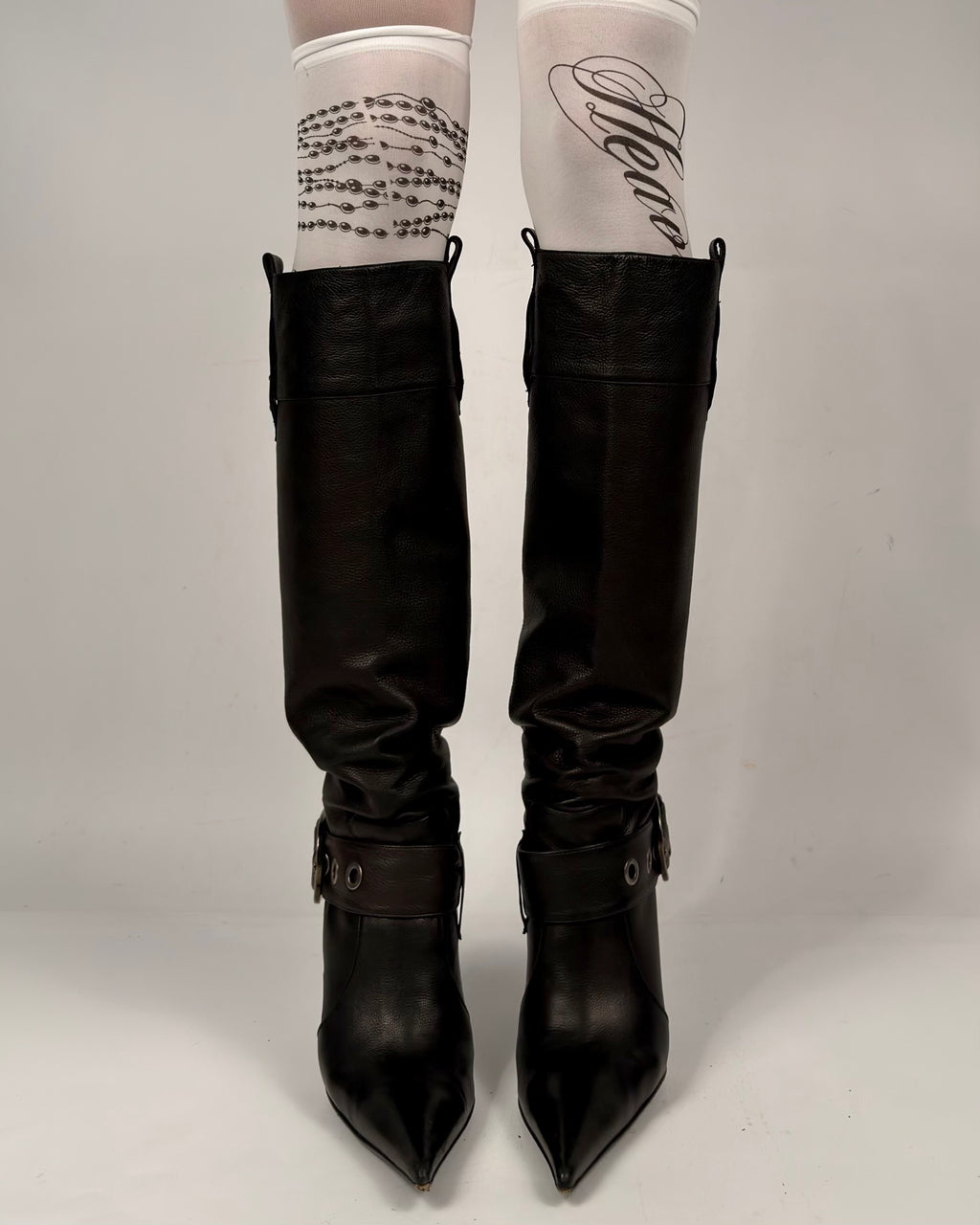 Gianmarco Lorenzi Vintage Buckle Boots — 40