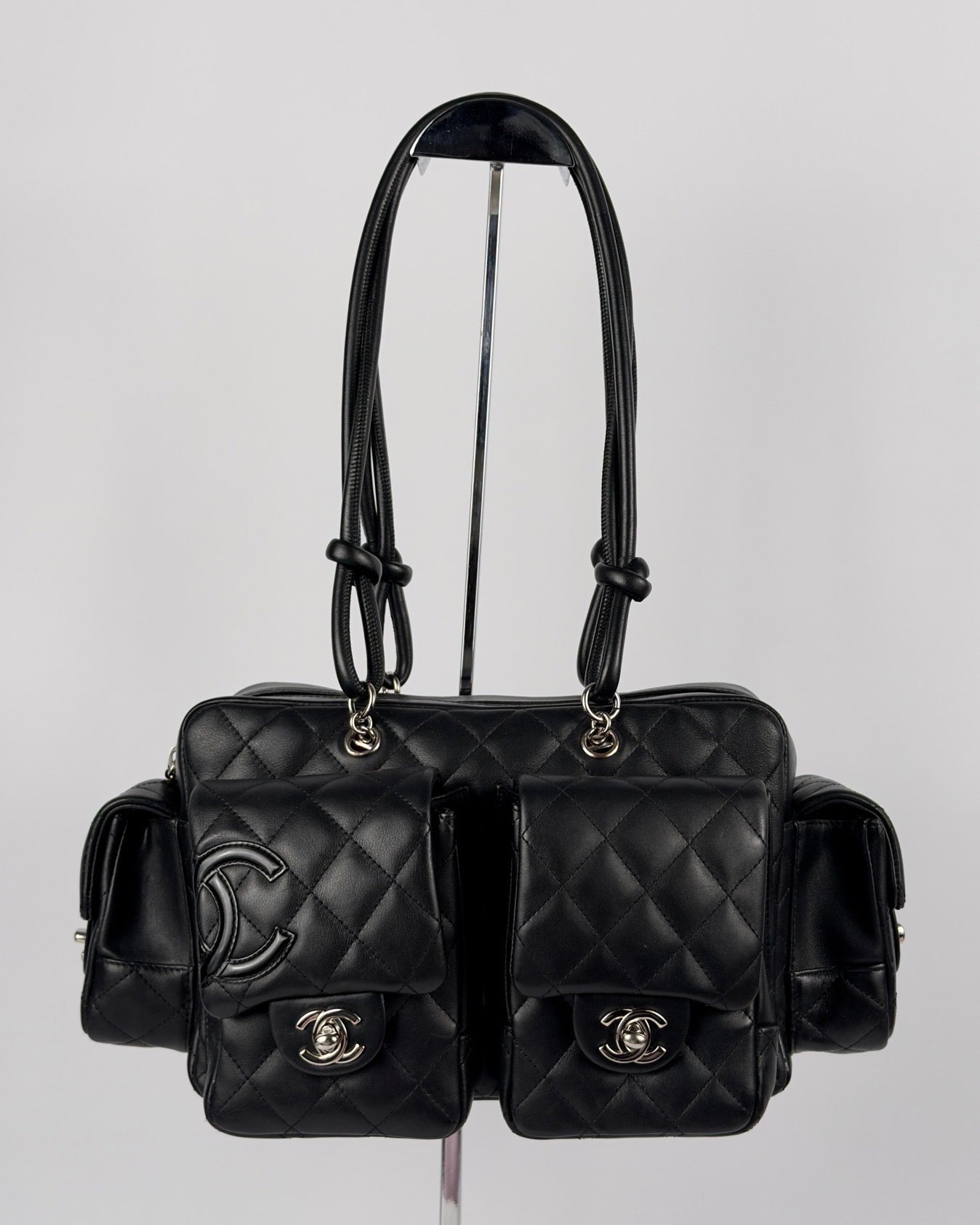 Chanel Cambon 2005 Multipocket Reporter Vintage Bag