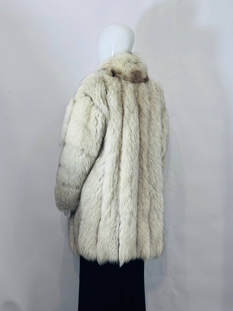 Vintage White Arctic Fox Fur Coat
