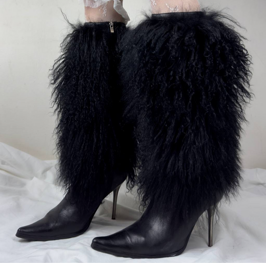 Vintage Llama Fur Boots 39/39.5