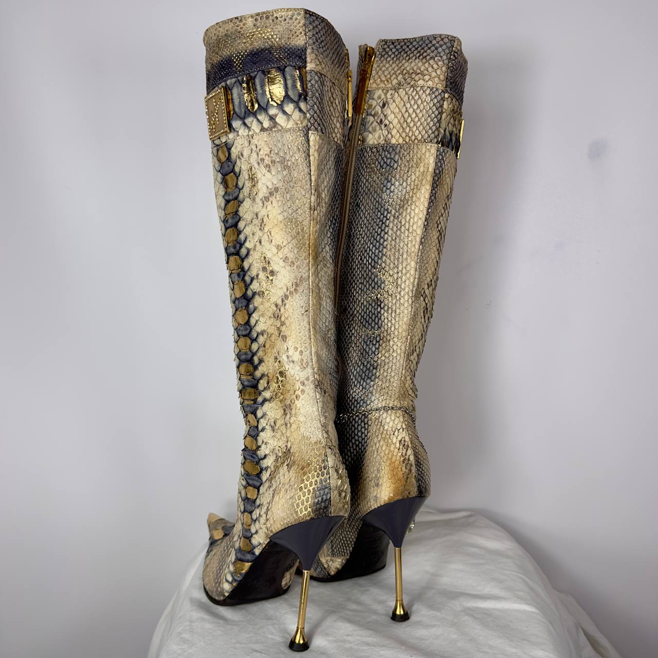 Hamlet Couture Python Leather Italian Boots