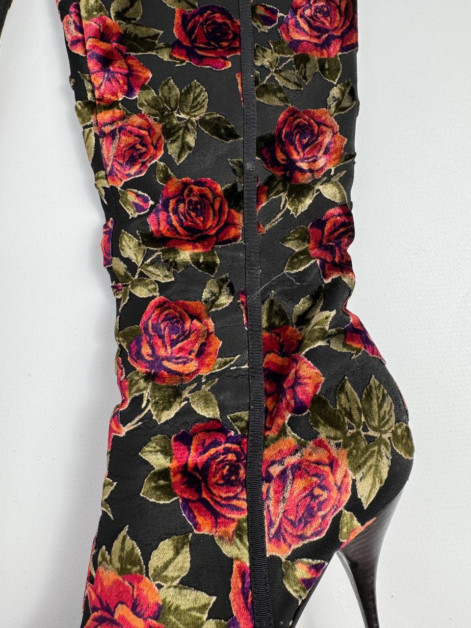 Casadei Vintage Roses Boots — 39