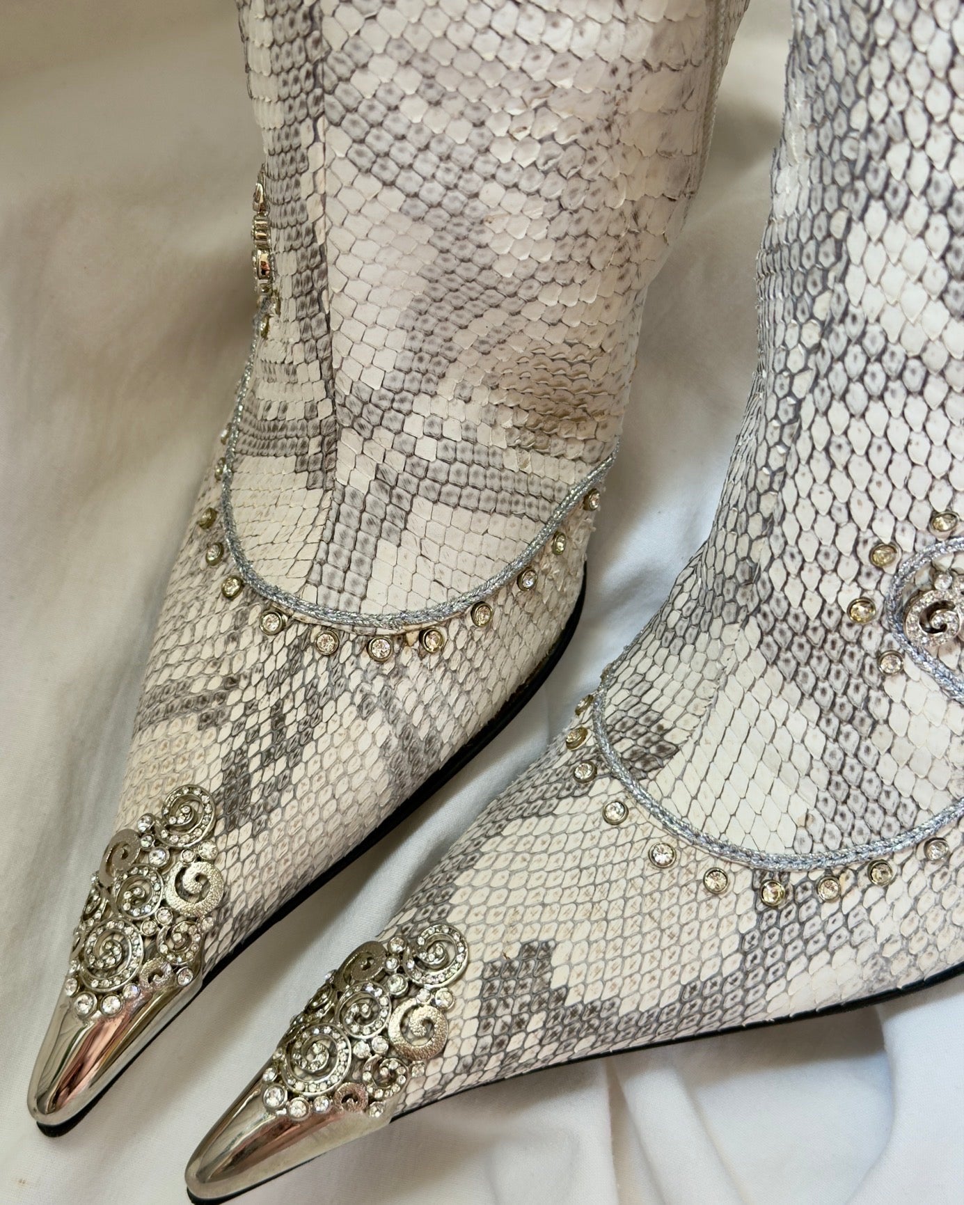 Hamlet Couture Italian Python Boots