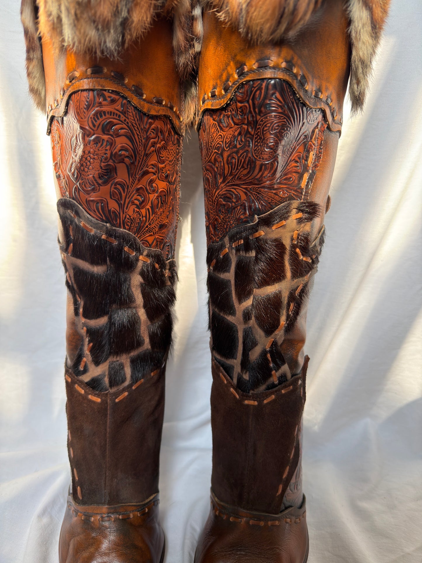 El Dante’s Couture Vintage Fur Boots — 39/40