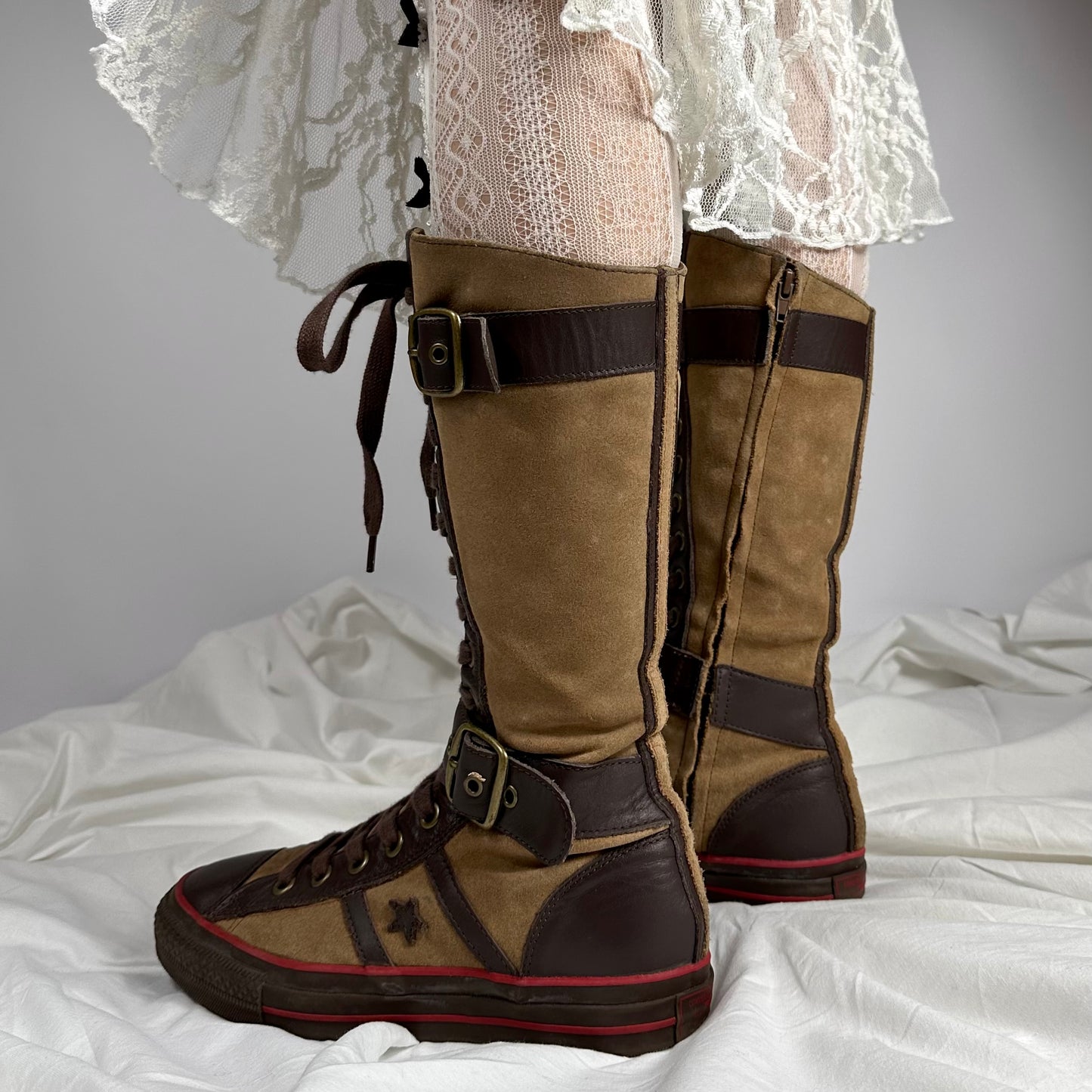 Converse Vintage Buckle Lace Up Boots 37/38 & 39.5