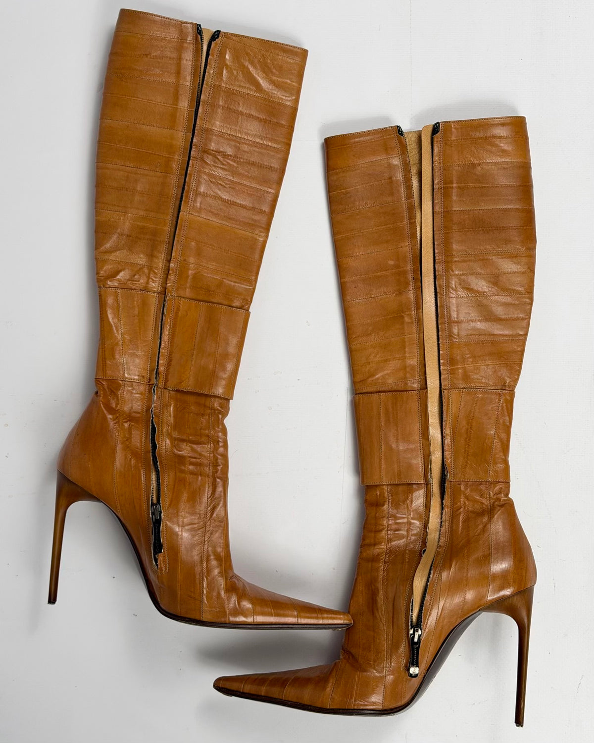 Gianmarco Lorenzi Vintage Buckle Leather Boots — 38