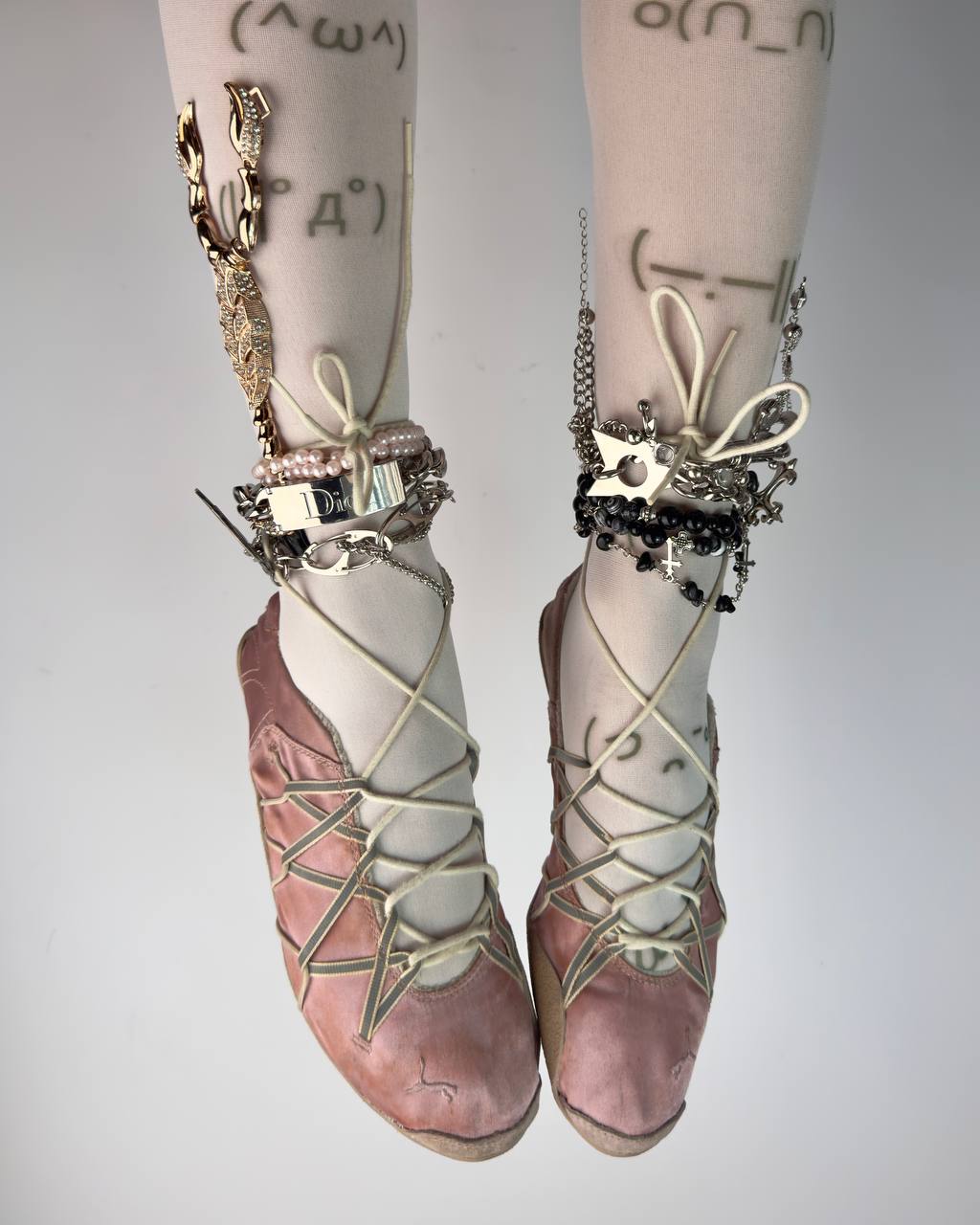 Puma Vintage Lace Up Ballet Flats — 37/38