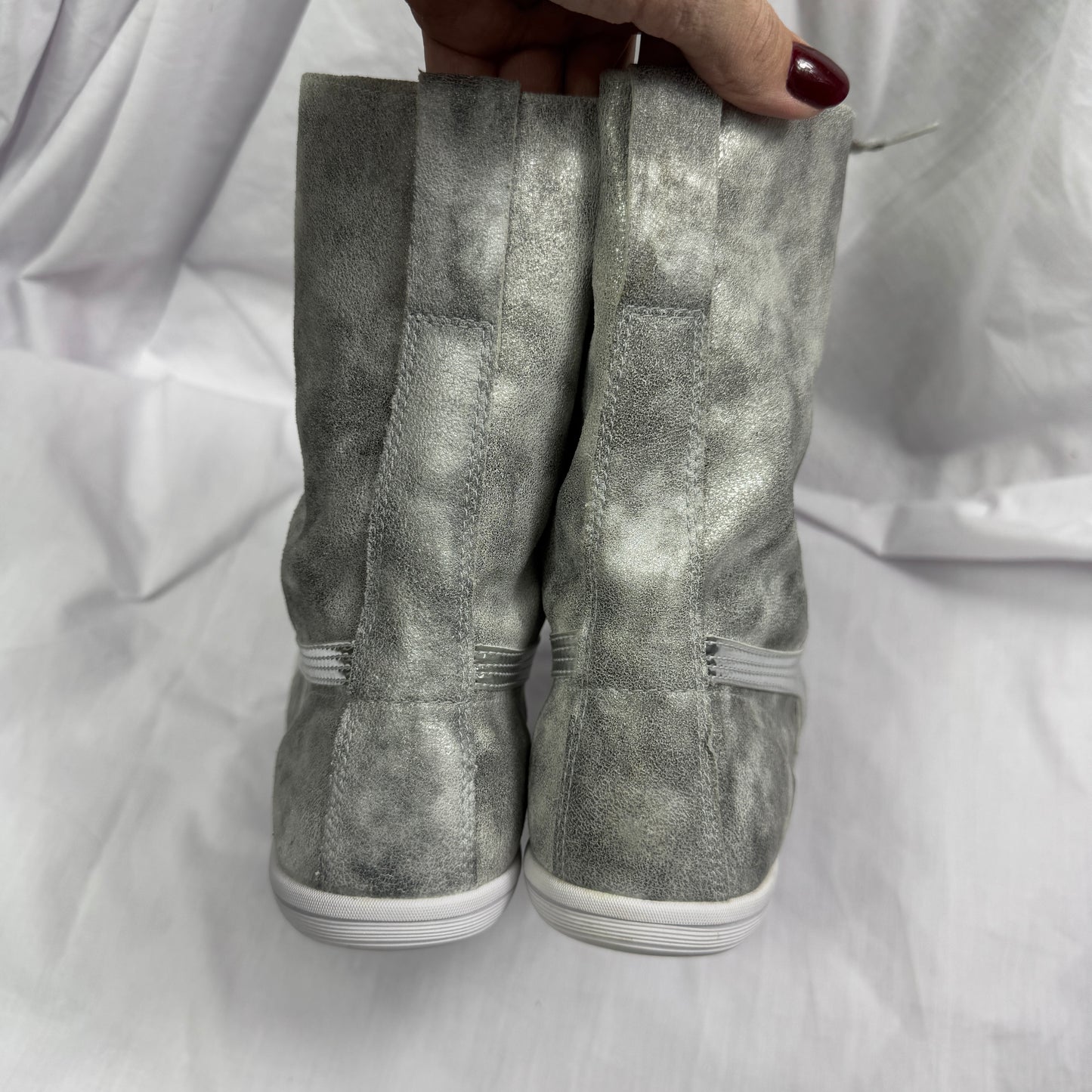 Puma Vintage Silver Boxing Boots 39/40 Deadstock