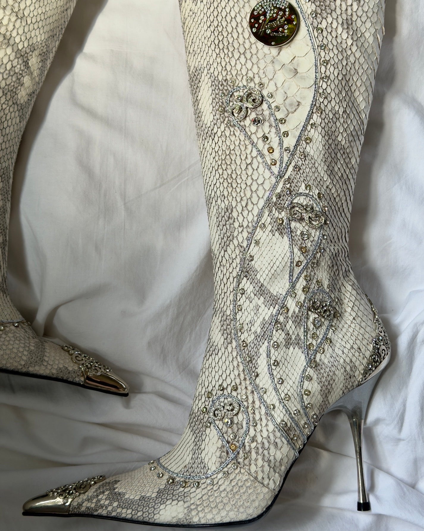 Hamlet Couture Italian Python Boots