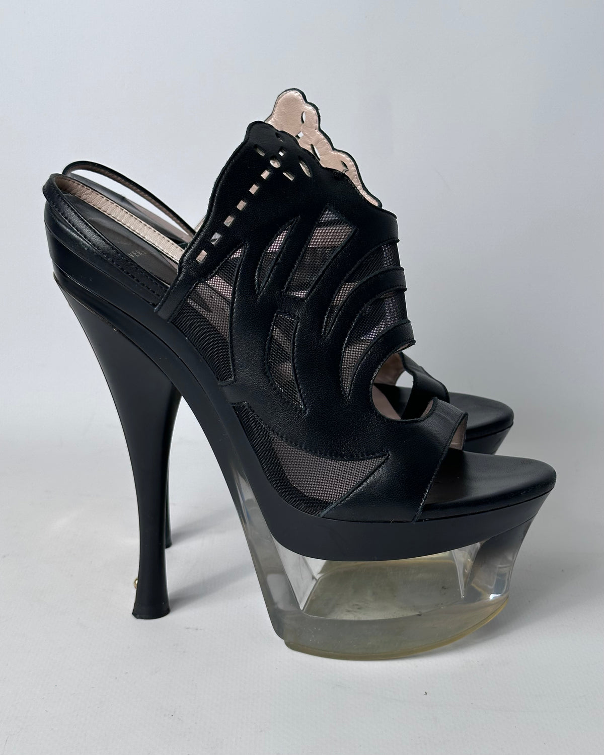 Versace S/S 2012 Runway Lucite Platform Heels — 39.5